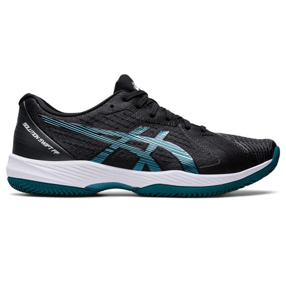 Asics Solution Swift FlyteFoam Clay Men\'s Tennis Shoe Black/Misty Pine Size 8 US main image 5
